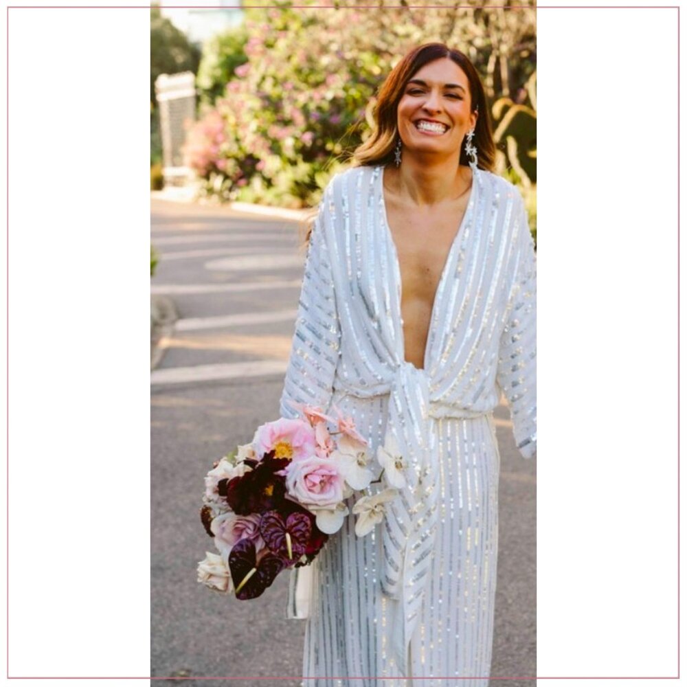$4950 Temperley London Neri Sequin-Embellished Runway Kimono Top and Pants Set